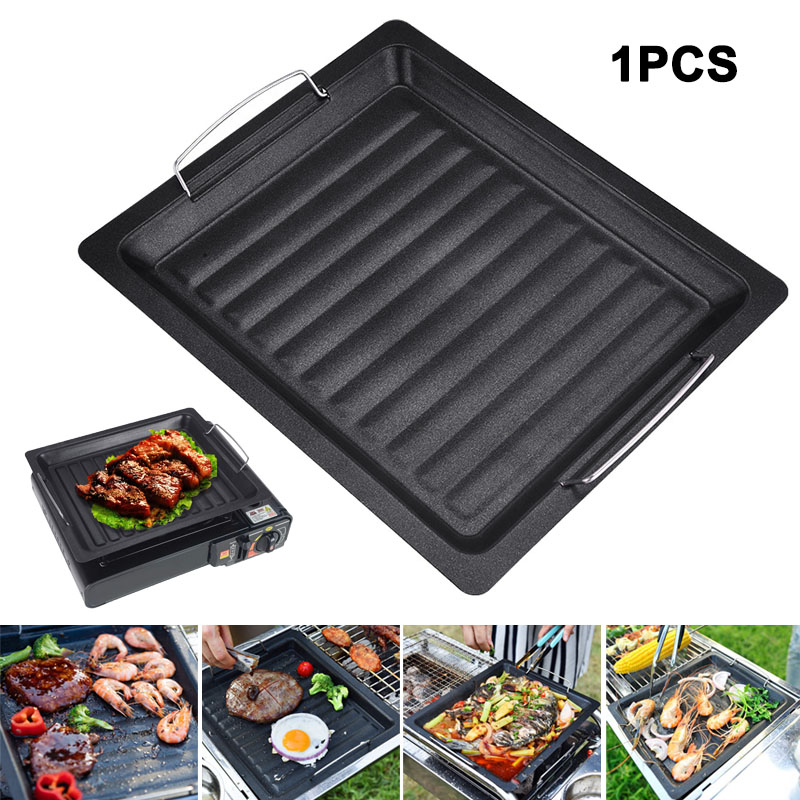 Dosa Pan Iron - Outdoors Thick Square Grill Pan With