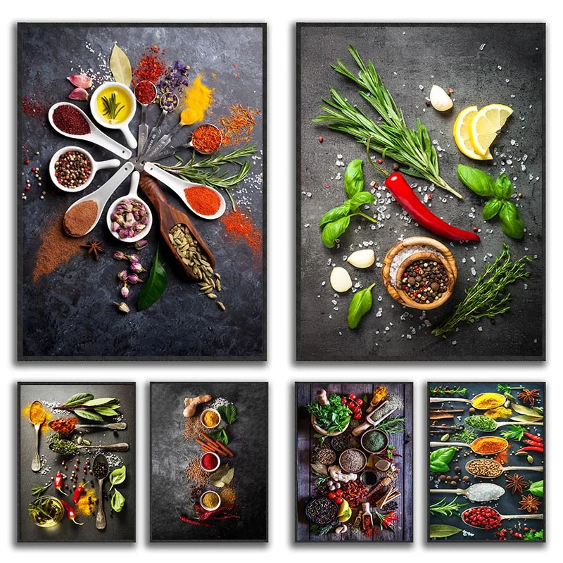 Home Cooking Kitchen - 1pc frameless Canvas Painting 1pc frameless