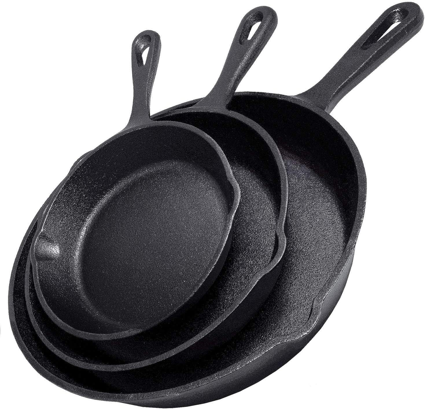 Dosa Pan Iron - 14/16/20cm Cast Iron Frying Pan Non-stick