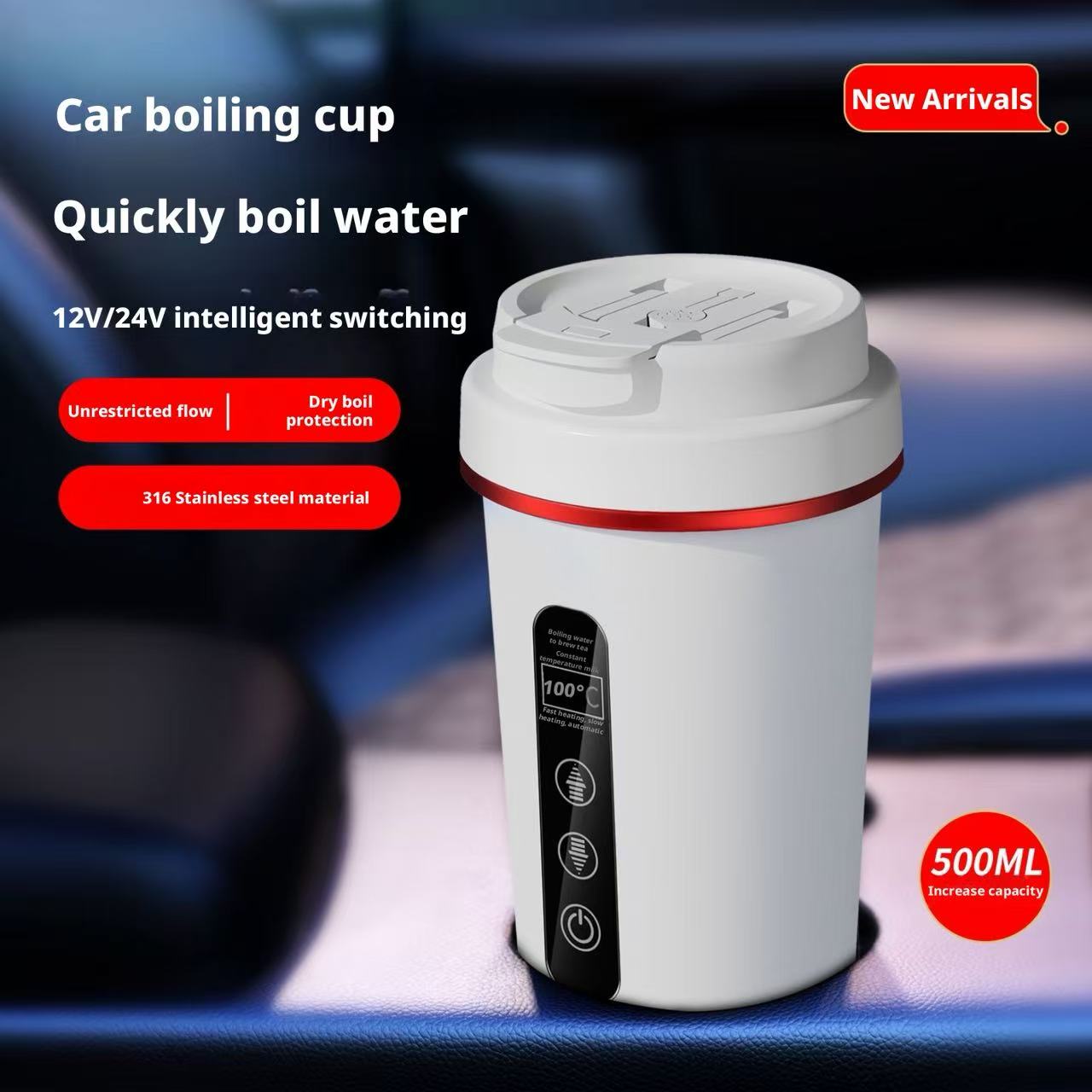 Portable Car Electric Kettle 1 - đánh giá và giá Hot Pot Portable Dual