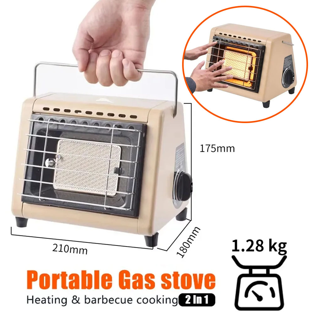 Portable 2 in 1 Gas Stove Heat - đánh giá và giá Home Cooking Heater
