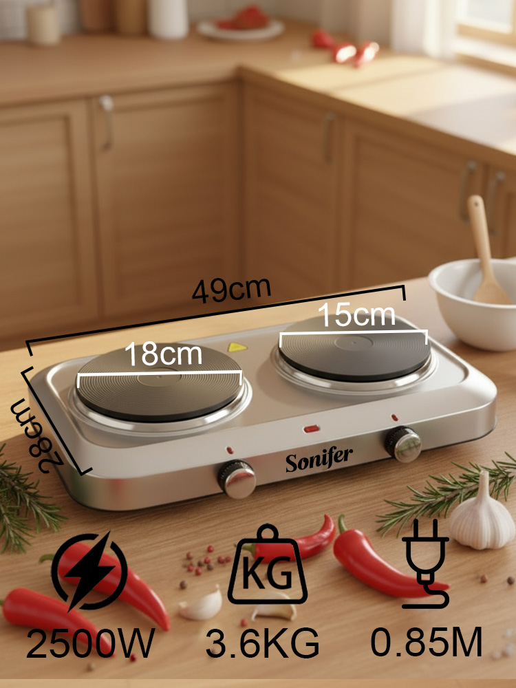 Double Burner Electric Stove S - đánh giá và giá Hot Pot Portable Dual