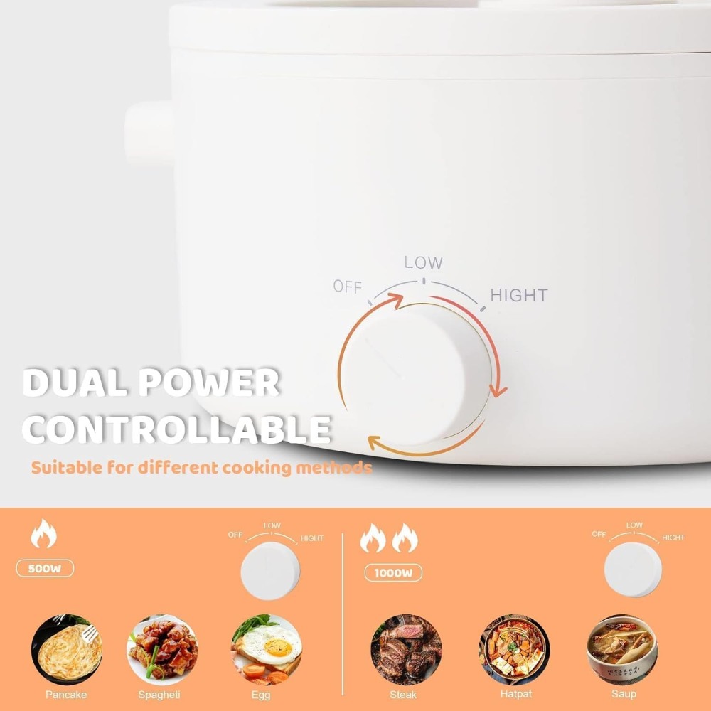 Electric Hot Pot, 3L Portable  - đánh giá và giá Hot Pot Portable Dual