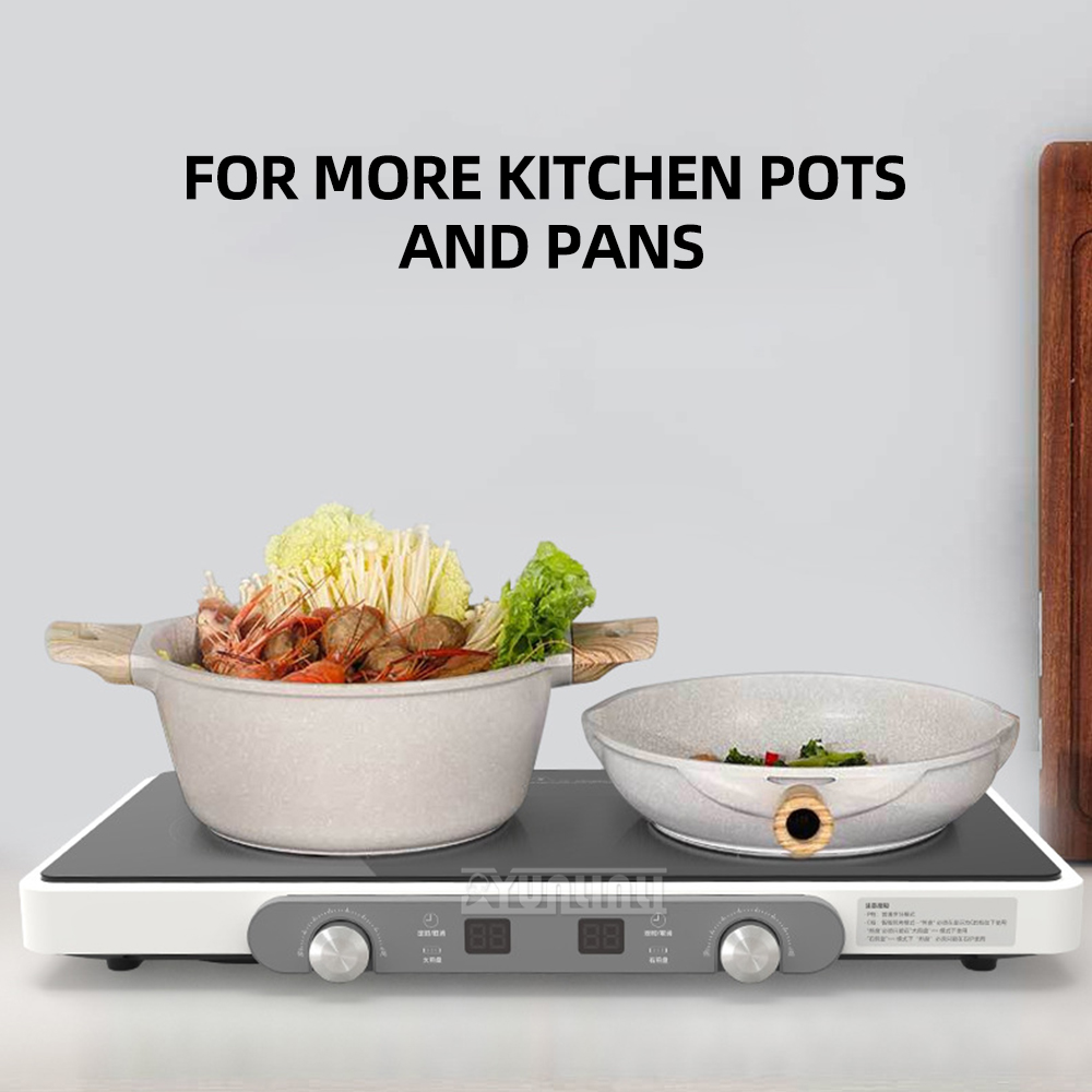 Double Kitchen Cooktop Househo - đánh giá và giá Hot Pot Portable Dual