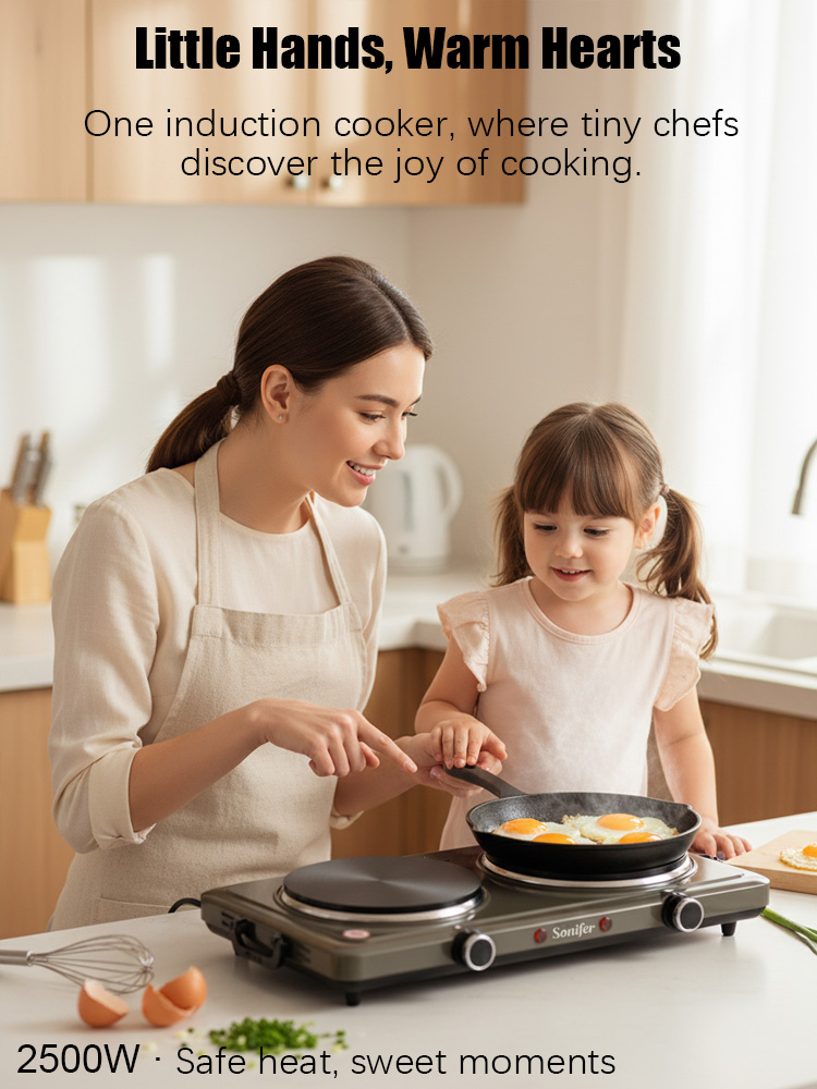 Sonifer SF-3071 Double Electri - đánh giá và giá Hot Pot Portable Dual