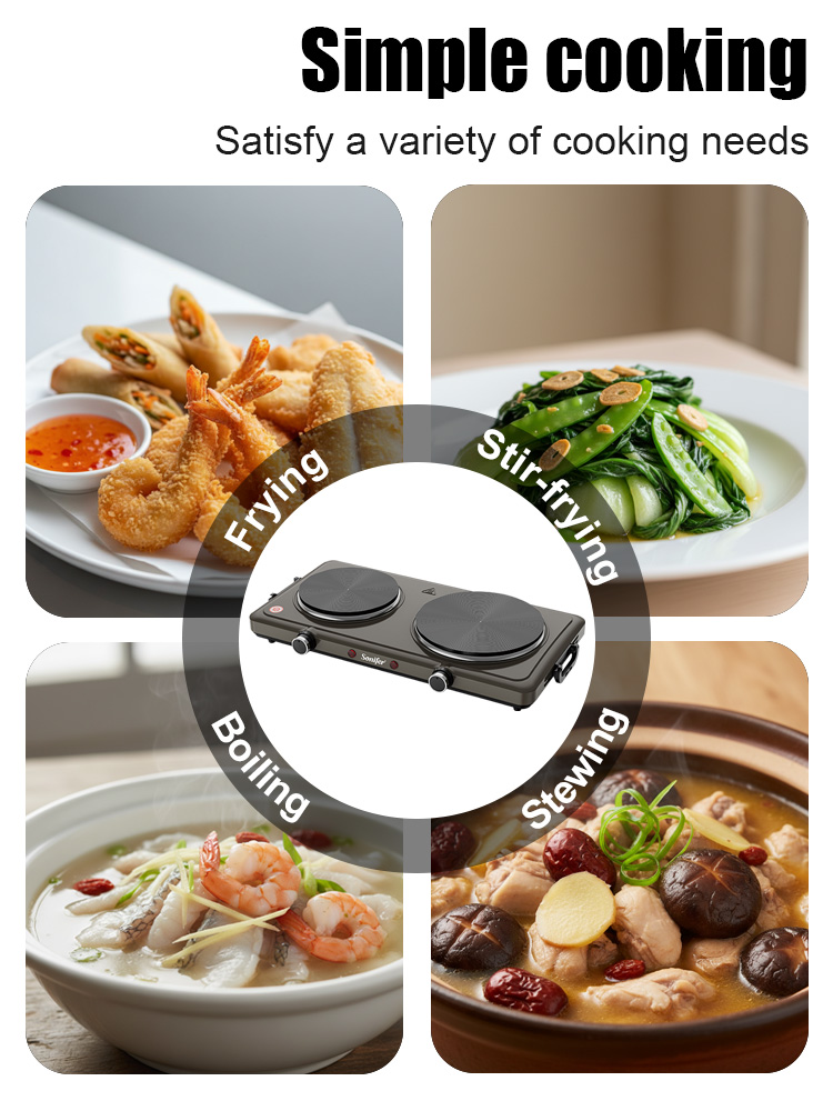 Sonifer SF-3071 Double Electri - đánh giá và giá Hot Pot Portable Dual