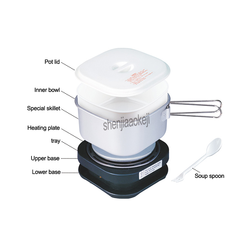 350w Dual Voltage Portable Min - đánh giá và giá Hot Pot Portable Dual