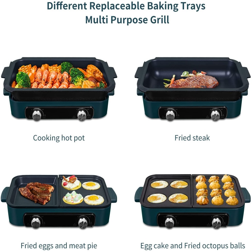 Household multi-functional coo - đánh giá và giá Hot Pot Portable Dual