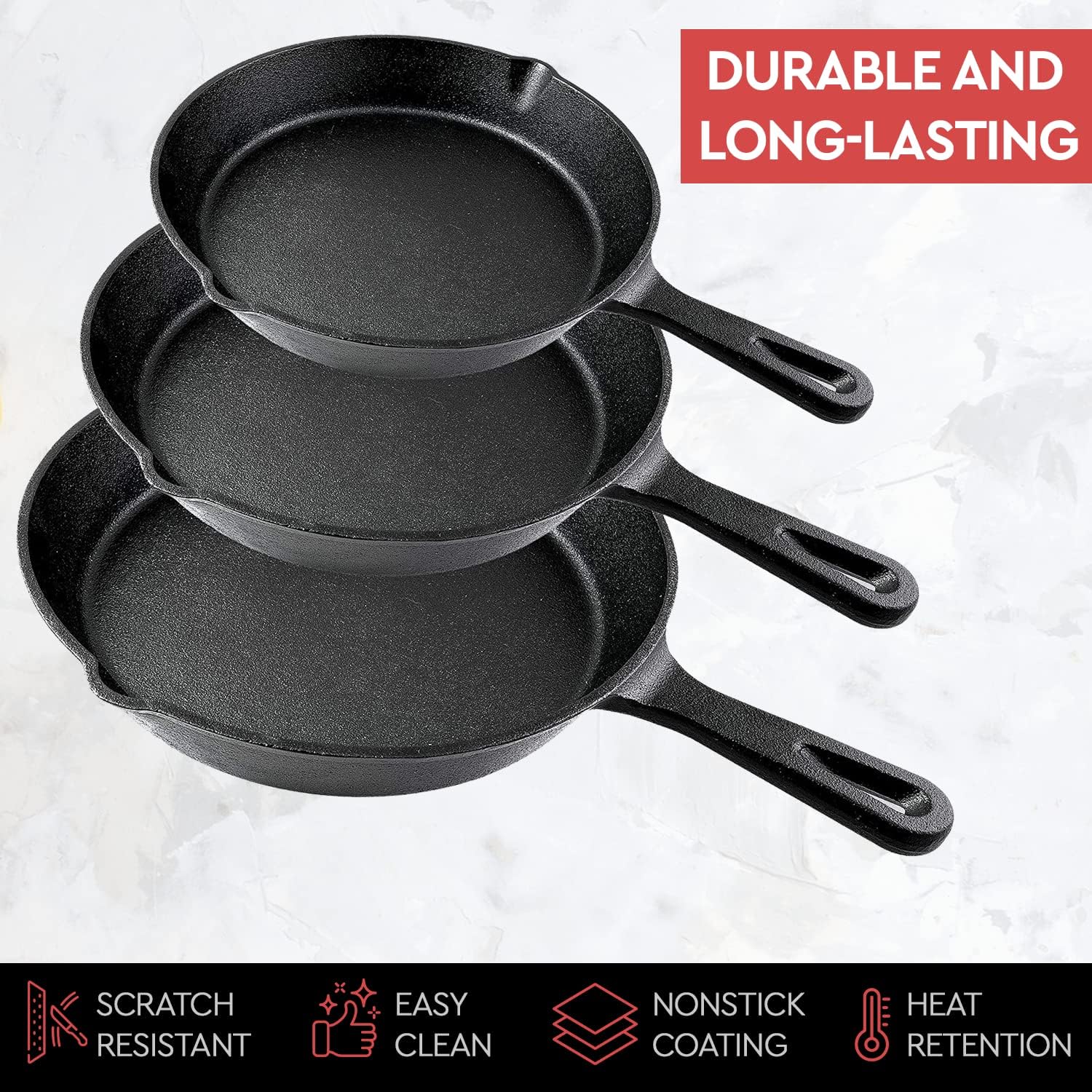 14/16/20cm Cast Iron Frying Pa - đánh giá và giá Dosa Pan Iron