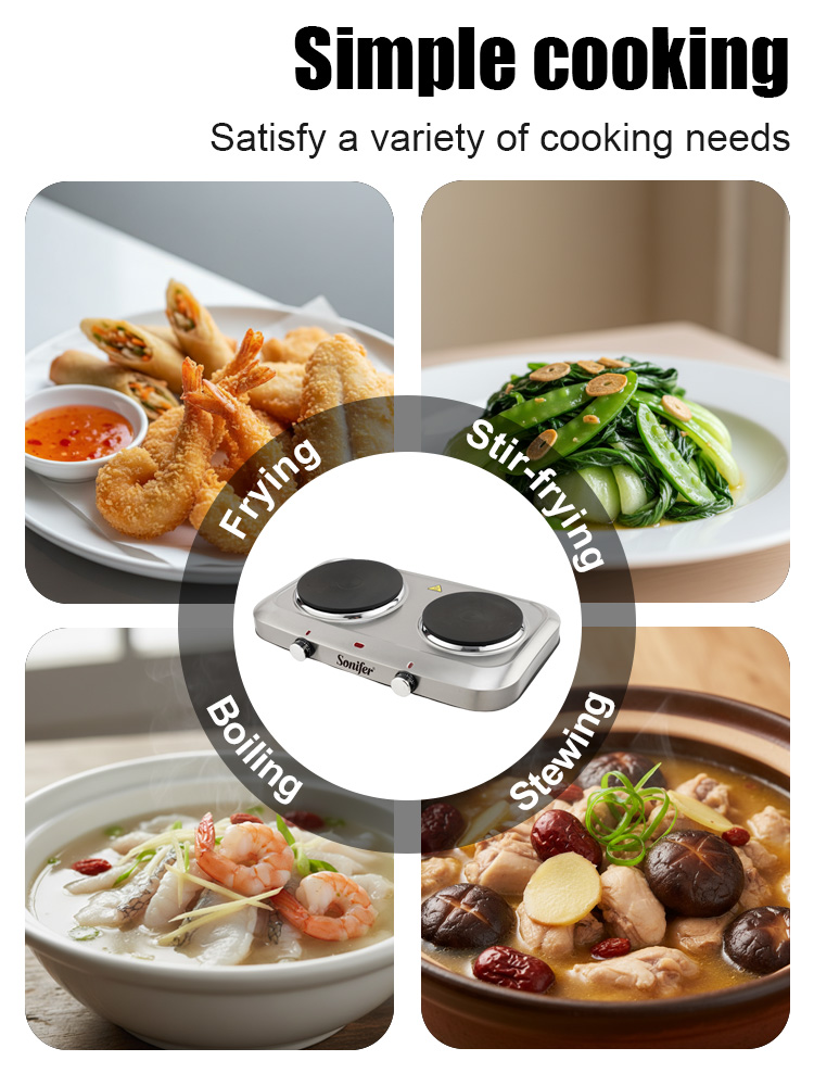Double Burner Electric Stove S - đánh giá và giá Hot Pot Portable Dual